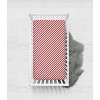 Bacati - Red Warp Stripes 100 percent Cotton Universal Baby US Standard Crib or Toddler Bed Fitted Sheet - 4 of 4
