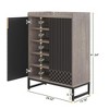 UbMelt 29.52 Inch Shoe Cabinet,Modern Freestanding 5-Tier Shoe Storage Organizer with Adjustable Shelves and 2 Doors for Entryway,Hallway,Closet - 3 of 4
