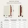 3 Pieces Spinner Wheels Luggage Set, ABS Hard Shell Expandable Spinner Luggage, 20-inch with USB Port, Expandable 24" And 28" - 4 of 4