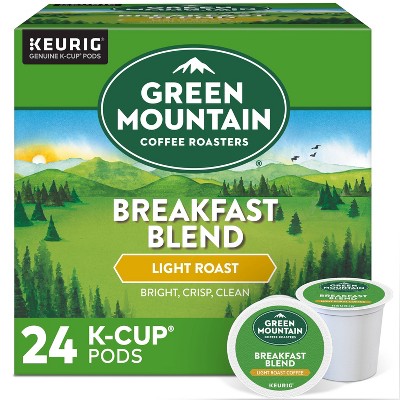 Green Mountain Coffee Breakfast Blend Keurig K-Cup Coffee Pods - Light Roast - 24ct