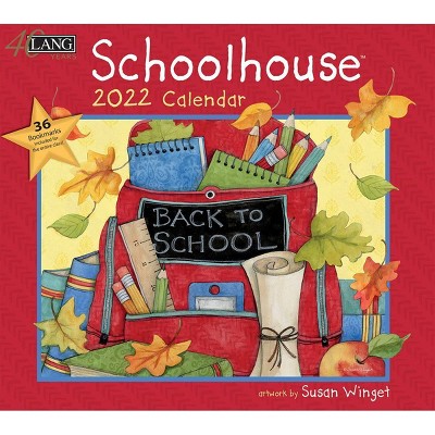2022 Wall Calendar 12 Month 13.4"x24" Schoolhouse - Lang