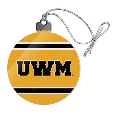 University of Wisconsin Milwaukee Official Stripes Acrylic Christmas Tree Holiday Ornament