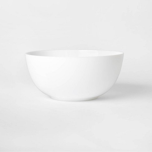 131oz Glass Serving Bowl White - Made By Design™ - image 1 of 4