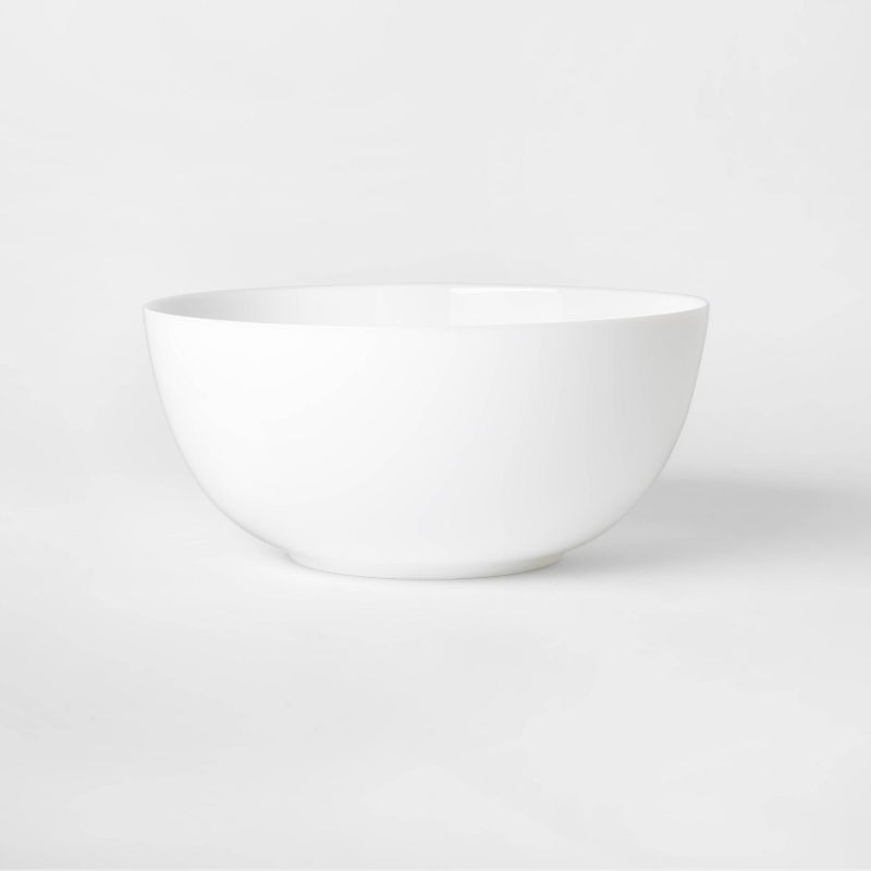 131oz Glass Serving Bowl White - Threshold&#8482;, 1 of 9