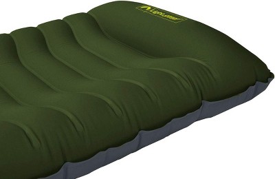 Chive Green Inflatable Curved Air Sleeping Mat