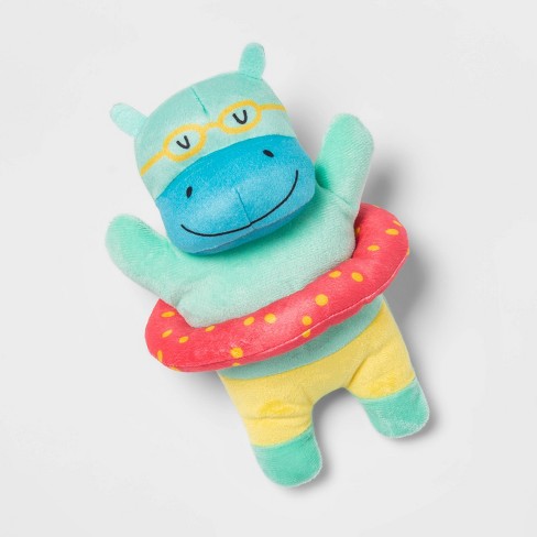 Swimming Hippo Plush Dog Toy Sun