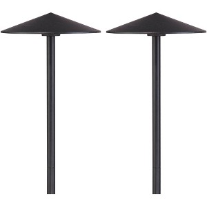John Timberland Chesapeake 21 1/2"H Black LED Landscape Path Lights Set of 2 - 1 of 4