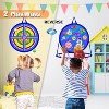 2 in 1 Basketball and Dart Board Set 14 Inch Outdoor Sports Toys for Kids Ages 3-10 Gift - 2 of 4