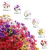 Aoibox 24 Bundles Artificial Flowers for Outdoor, No Fade Fake Plastic Flowers for Decoration Hanging Planters Indoor Outside Garden Porch Window Box - 3 of 4