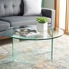 Bexon Temp Glass Coffee Table - COF7301A-2BX - Clear - Safavieh - 2 of 4