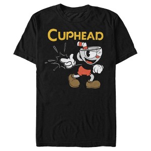 Men's Cuphead Gotcha Logo T-Shirt - 1 of 4