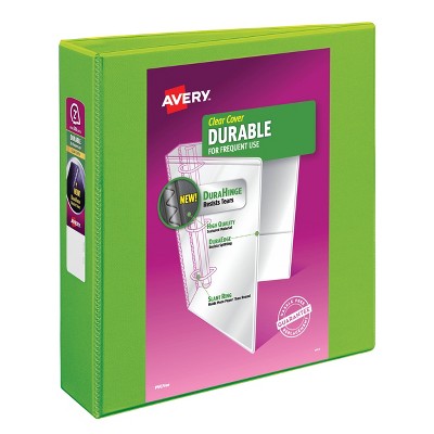 Avery 2" Slant Rings 500 Sheet Capacity Durable View Binder - Green