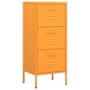 VidaXL Storage Cabinet Mustard Yellow 16.7"x13.8"x40" Steel - 2 of 4