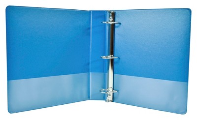 School Smart D Ring View Binder, Polypropylene, 1-1/2 Inches, Blue : Target