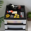 IRIS Drawer Storage Cart with Organizer Top Black - image 3 of 4