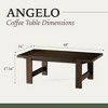 Maven Lane Angelo Rustic Rectangular Wooden Coffee Table - 4 of 4