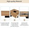LOVMOR Unique Design Coffee Table with 4 Hidden Storage Compartments - 4 of 4