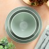 Elama Emilia 16 Piece Double Bowl Stoneware Dinnerware Set in Light Gray - 3 of 4