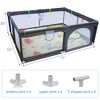 Garvee Small Playpen for Babies, Baby Care Playpen With Basketball Hoop, Carrying Travel Bag, Foldable Playmat, Ocean Balls, Handholds - 2 of 4