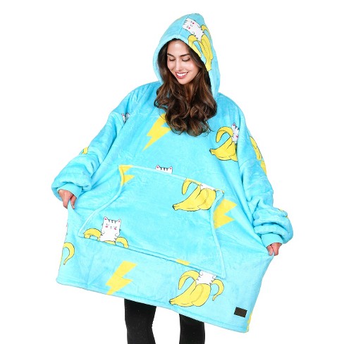 Tirrinia Wearable Blanket Oversized Hoodie For Adults, Banana Patterns Sweatshirt  Blanket, As Warm & Funny Gifts For Men Women Girlfriend : Target