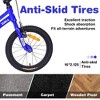Vynxaria 16-Inch Kids' Bike with Training Wheels - Red, Orange, Blue, Yellow for Ages 4-7 - 2 of 4