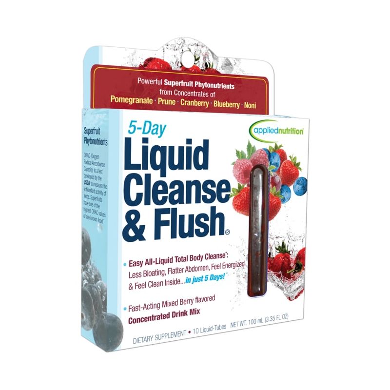 Applied Nutrition Herbal Supplements 5 Day Liquid Cleanse & Flush Liquid - Mixed 10ct, 1 of 3
