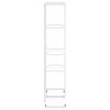 vidaXL 5-Floor Flower Stand 16.9"x8.7"x38.6" White Metal - 4 of 4