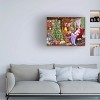 Trademark Fine Art - ALI INNIS Santas Cabin Christmas Morning Canvas Art - 2 of 4
