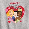 Boys' - Disney - Kisses and Valentine Wishes Graphic Long Sleeve Fleece Sweatshirt - 2 of 4