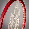 13"H Sullivans Christmas LED Candle Ring, Red, Indoor Christmas Decor - 2 of 4