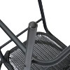 Merrick Lane Set of Two Restaurant Style Barstool with PE Rattan Seat for Indoor/Outdoor Use - 4 of 4