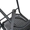 Merrick Lane Set of Two Restaurant Style Barstool with PE Rattan Seat for Indoor/Outdoor Use - image 4 of 4