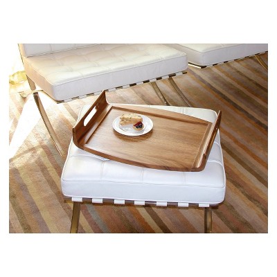 Acacia Wood Reversible Serving and Bed Tray with Handles