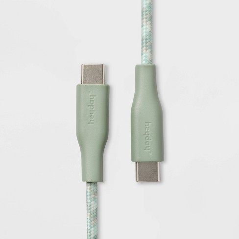 10' USB-C to USB-A Braided Cable - heyday™ Black/White/Gunmetal