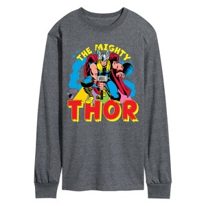 Men's - Marvel - Thor The Mighty Long Sleeve Graphic T-Shirt - 1 of 4