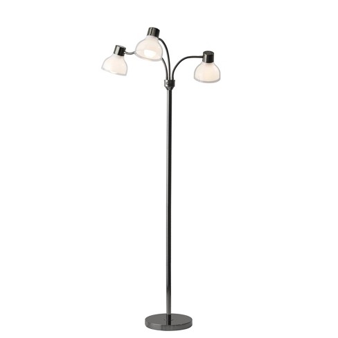 69 Presley 3 Arm Floor Lamp Off Black - Adesso : Target