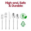 Smarty Had A Party Shiny Silver Moderno Plastic Cutlery Set - 300 Guests - 4 of 4