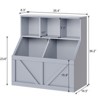 Toy Storage Organizer and Kids Bookshelf, Toddler Toy Storage Cabinet with Toy Shelf - 2 of 4