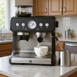 Garvee 20 Bar Espresso Machines, Professional Coffee Machine with Grinder and Milk Frother Steam Wand - 1 of 4