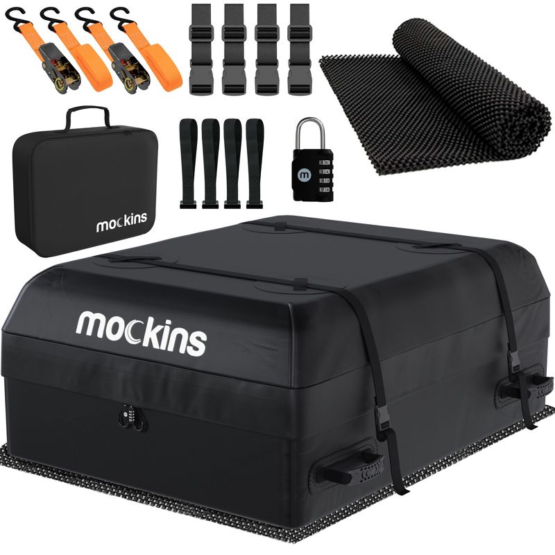 Mockins Waterproof Roof Bag - 44x34x17"|16 Cu-ft Capacity | Black, 1 of 9