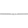Black Bow Jewelry 2.75mm, 14k White Gold, Handmade Solid Rope Chain Necklace - 2 of 4