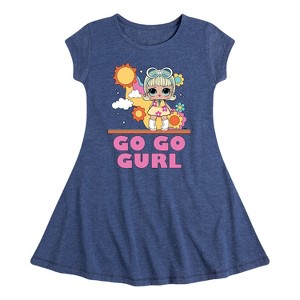 Girls' - LOL Surprise! - Go Go Gurl Fit & Flair Cap Sleeve Dress - 1 of 3