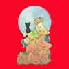 Women's Design By Humans Cat Pumpkin Pile By AwkwardDragon Racerback Tank Top - 2 of 3