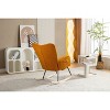 CAVINAS Rocking Chair with Adjustable Footrest Accent Chair Teddy Reading Chair Comfy Chair for Bedroom, Living Room - 2 of 4