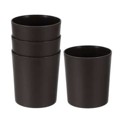 Unique Bargains Plastic Lightweight Modern Design Plant Pot 4 Pcs