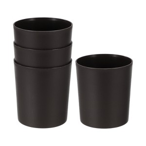 Unique Bargains Plastic Lightweight Modern Design Plant Pot 4 Pcs - 1 of 4