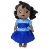 Doll Clothes Superstore Two Tone Blue Dress Fits 14 Inch Baby Alive And Little Baby Dolls - 3 of 4