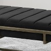 NicBex 49" Modern Velvet Ottoman Bench,Plush Foot Stool with Metal Frame,Entryway Bench for Living Room&Bedroom,Stylish Foot Rest & Extra Seating - 4 of 4
