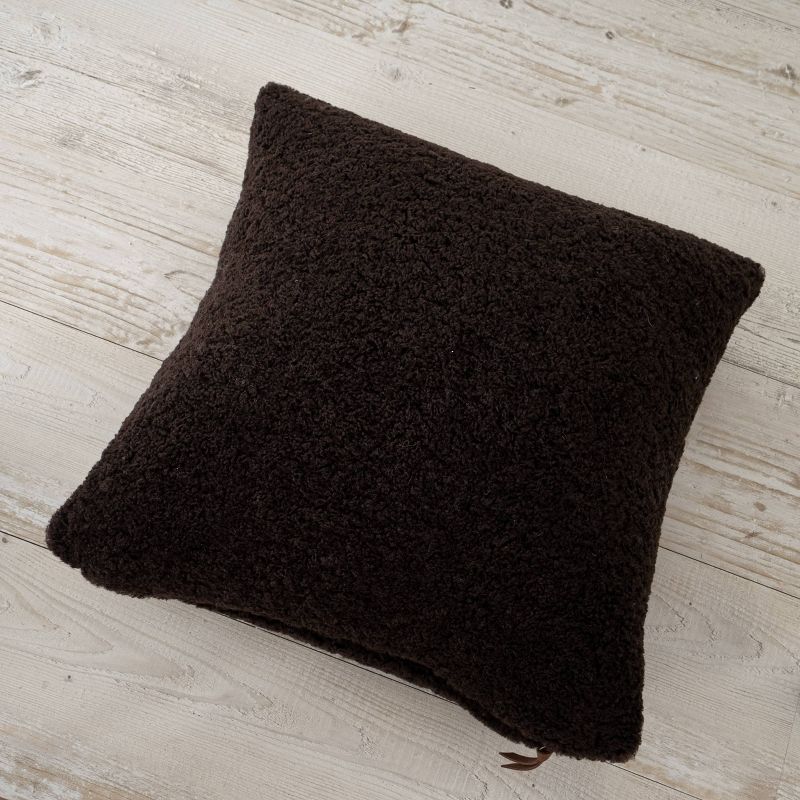 Oversize Teddy Faux Shearling Lux Throw Pillow - Evergrace, 6 of 13