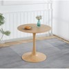 Dolonm Tulip Table Mid-century Dining Table for 2-4 people With Round Mdf Table Top, Pedestal Dining Table - 3 of 4